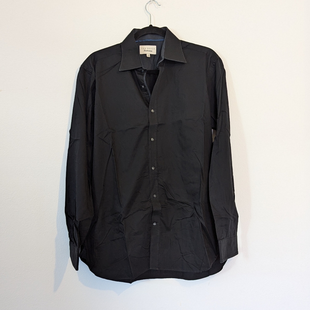 Ted Baker Black Endurance Button Up Size Large